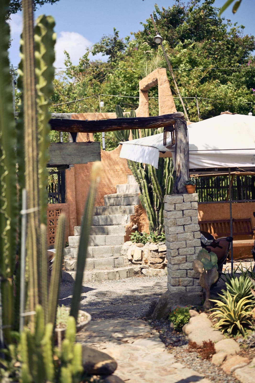 Compact Family Patio Build before